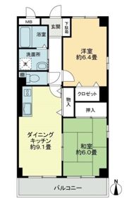 フィネス紅陽の間取り画像