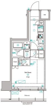 DIPS赤羽RESIDENCEの間取り画像
