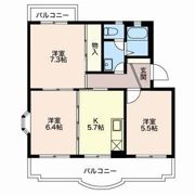 コーポラス時田 Eの間取り画像