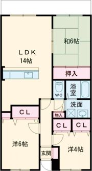 グリーンパレスの間取り画像