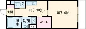 アレフガルド楽々園の間取り画像
