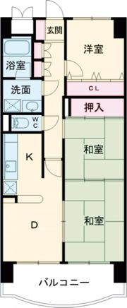 ヒューマンズ鳥栖の間取り画像