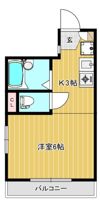 コーポ間の間取り画像