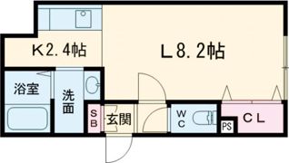 ナチュリラⅢの間取り画像