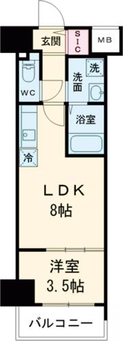 プレイズシード浄心の間取り画像