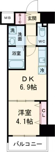 プレイズシード浄心の間取り画像