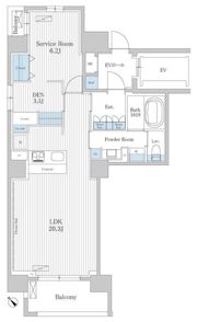 THE AKASAKA RESIDENCE S．O．A． －spiriの間取り画像