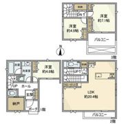 大蔵戸建の間取り画像