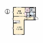 沖洲 清流荘 1の間取り画像