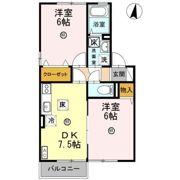 風のクローバー Aの間取り画像