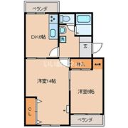 コンチネンタル布瀬Ⅱの間取り画像
