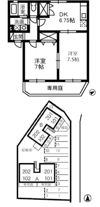 サンパティーク Bの間取り画像