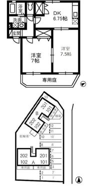サンパティーク Bの間取り画像