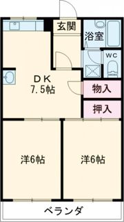 柿沢ハイツ Aの間取り画像