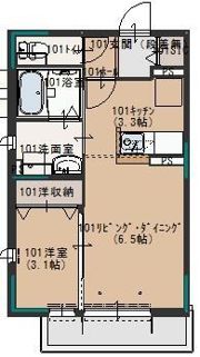 フォレスト見川 Aの間取り画像