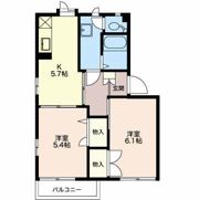 パルレ平林 Cの間取り画像