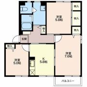 フレグランスパルファンⅡ Bの間取り画像