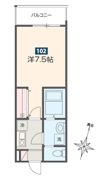MELDIA入間市Ⅲの間取り画像