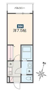 MELDIA入間市Ⅲの間取り画像