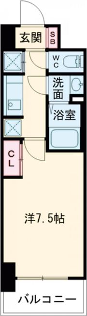S-RESIDENCE堺浜寺axialの間取り画像