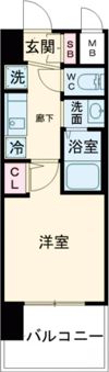 エステムコート神戸 大倉山公園の間取り画像