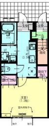 ディアコート盛岡Aの間取り画像