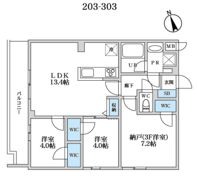 S-RESIDENCE富士見ヶ丘affordの間取り画像