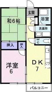 エスポワール大刀洗Ⅰの間取り画像