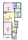 アビターレ吉井Aの間取り画像
