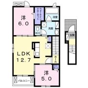 メゾンリヴィエールGの間取り画像