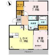 アルカサル駅南 Aの間取り画像