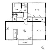 リビングタウン東通Ⅱ Dの間取り画像
