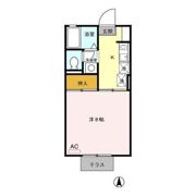 カーサ アピオ Bの間取り画像