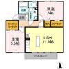 ラポール日吉台Bの間取り画像