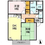セジュール友清 E棟の間取り画像