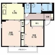 アンソレーユ Bの間取り画像