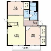 クリエイトシティ創建 Bの間取り画像