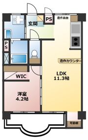 ハイツナカヌマの間取り画像