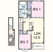 イースト オレヌの間取り画像