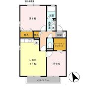 ロイヤルガーデン A棟の間取り画像