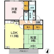 セジュール友清 D棟の間取り画像