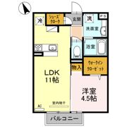 オリーヴァ東櫛原 B棟の間取り画像