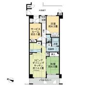 サーパス桂第2の間取り画像