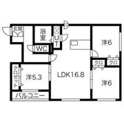 パークサイドN35の間取り画像