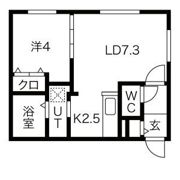 7th regal(セブンスリーガル)琴似の間取り画像