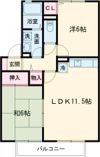 クレールメゾン B棟の間取り画像