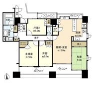 仙台パークホームズ新寺公園の間取り画像