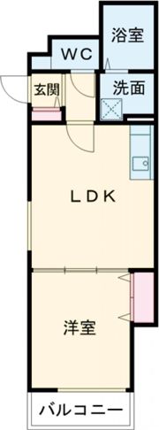 IRIS COURT岡山の間取り画像