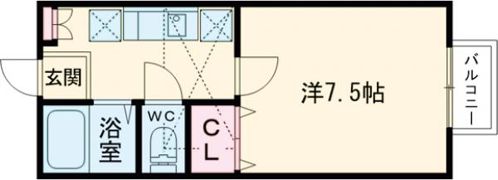 スワンハイツの間取り画像