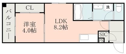 LAーCHIC東谷山の間取り画像